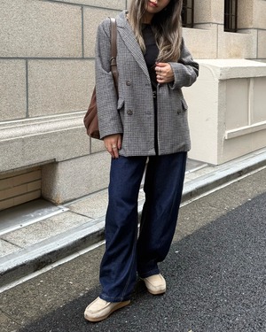 calm gun club check jacket