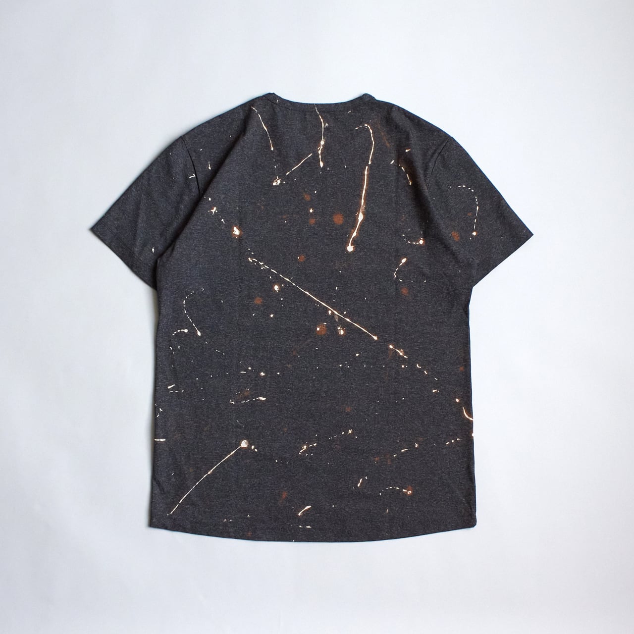 ranor （ラナー ）HAND PAINT T-SHIRT -CHACOAL MOKU メンズレディース
