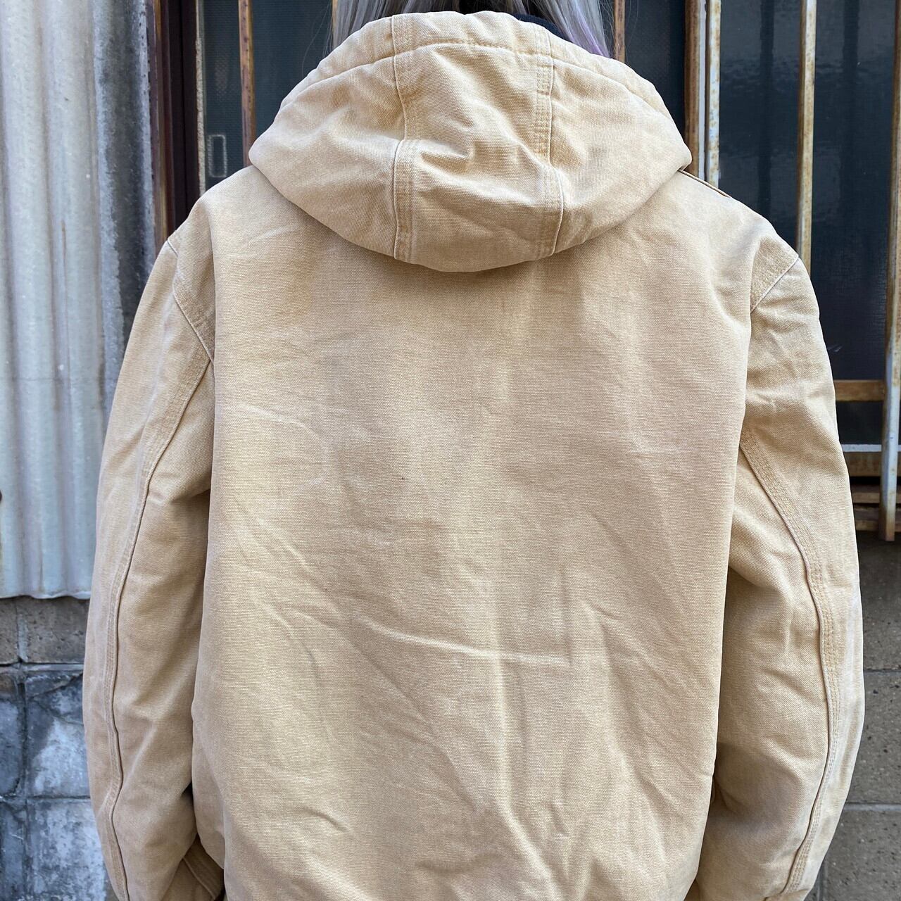 Carhartt アクティブジャケット オーバーオールUSED 古着　2点 古着 カーハート Carhartt アクティブジャケット 中綿入り ダック