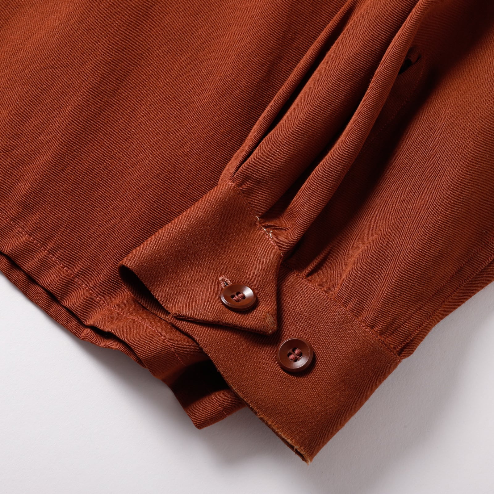 極美品】50s special Vintage rayon shirt khaki brown special