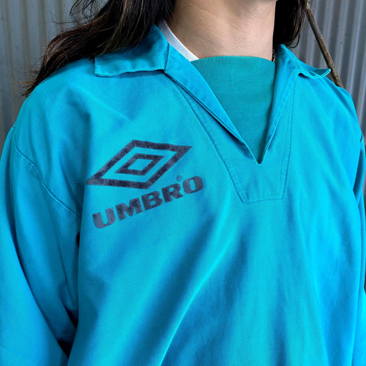90年代 UMBRO アンブロ ビッグロゴ プルオーバー コットンジャケット 