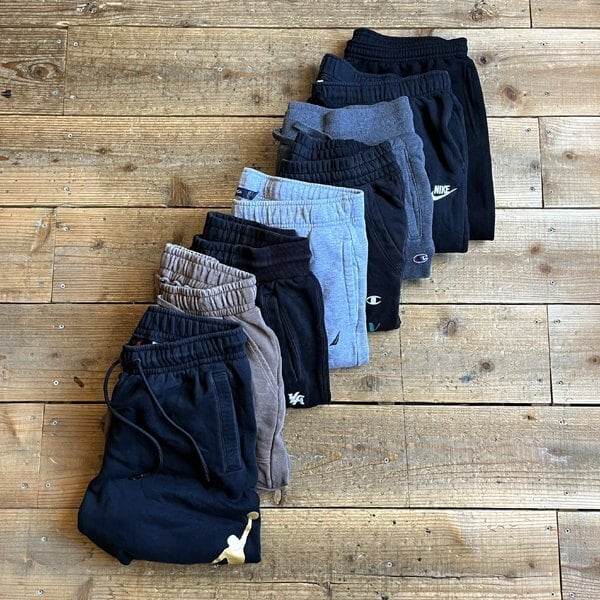 1点物◇YoungLAヤングエルエー黒スウェットパンツ古着メンズL