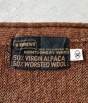 -BRENT- Vintage 60s XL Alpaca Cardigan