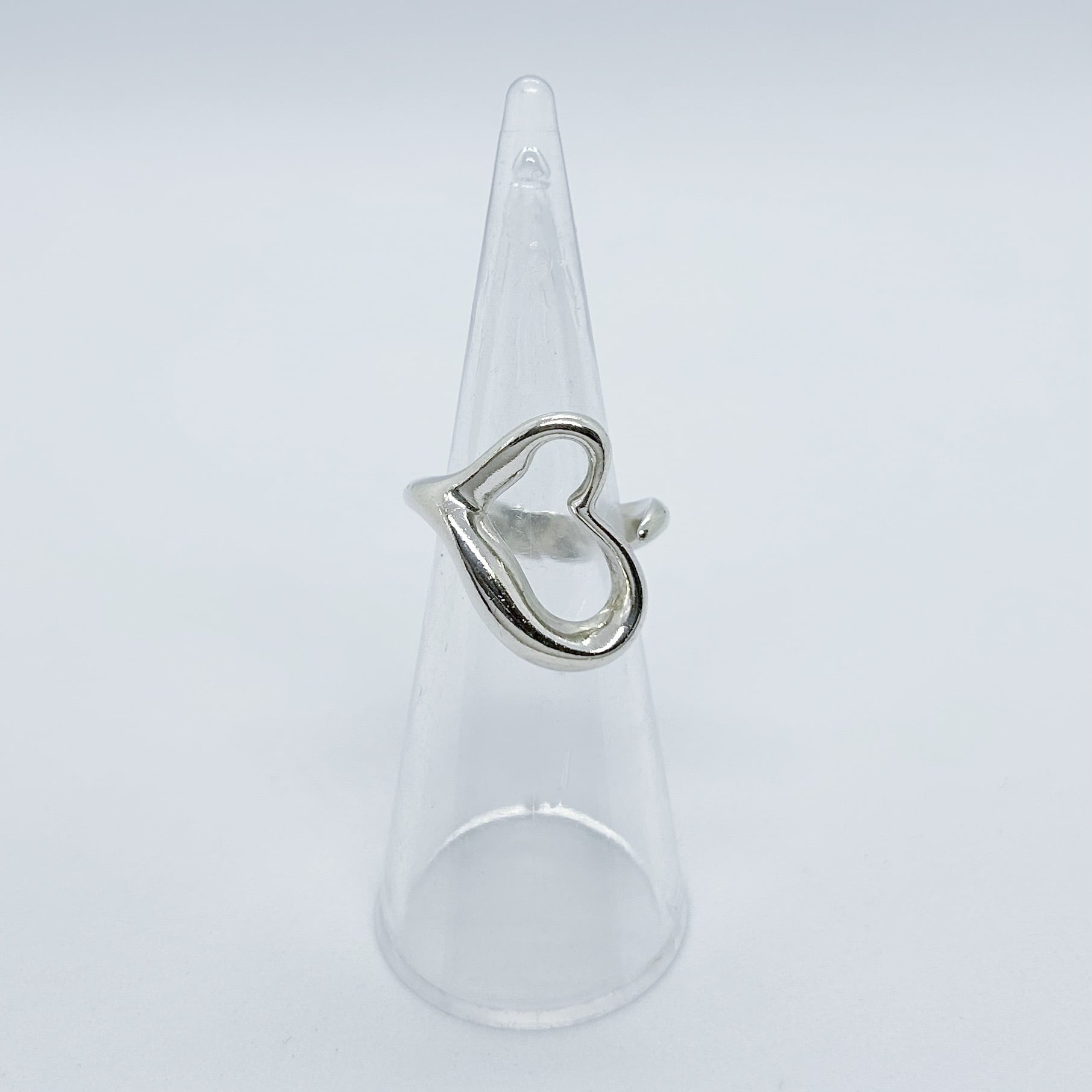 TR5655】Tiffany&Co. open heart ring(large)/silver925/ティファニー