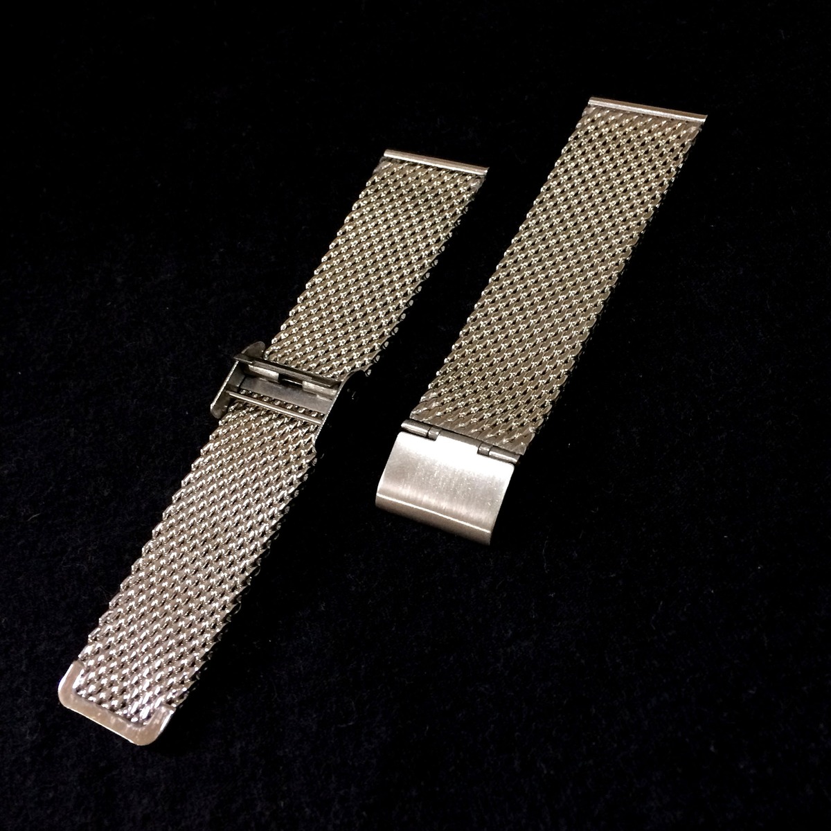 ステンレスメッシュベルト（厚目） 22mm（for SEIKO SKX007、SKX009 