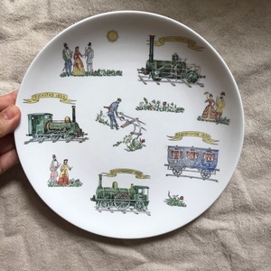 乗り物模様のプレート