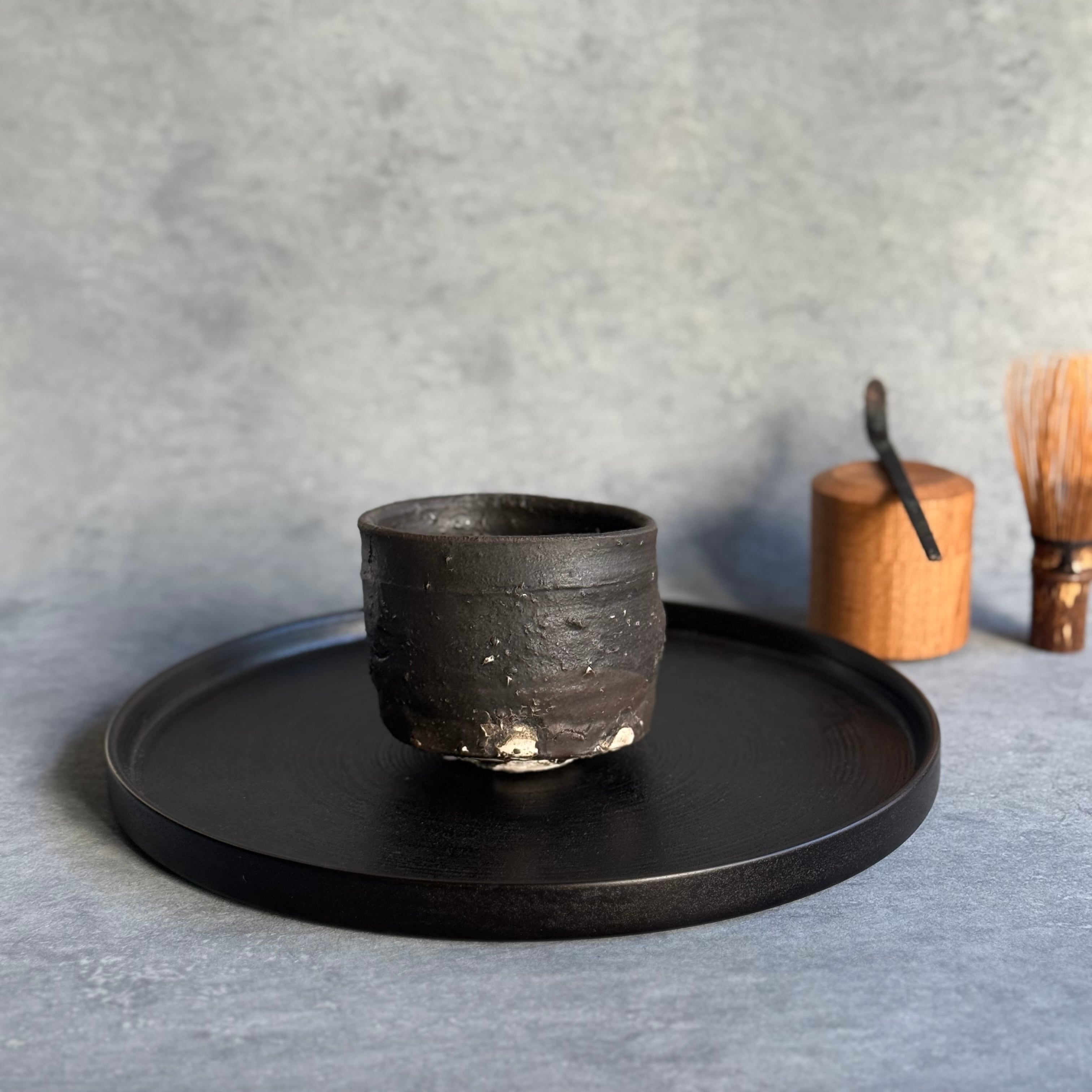 清水善行 黒釉茶碗 | gallery 一白