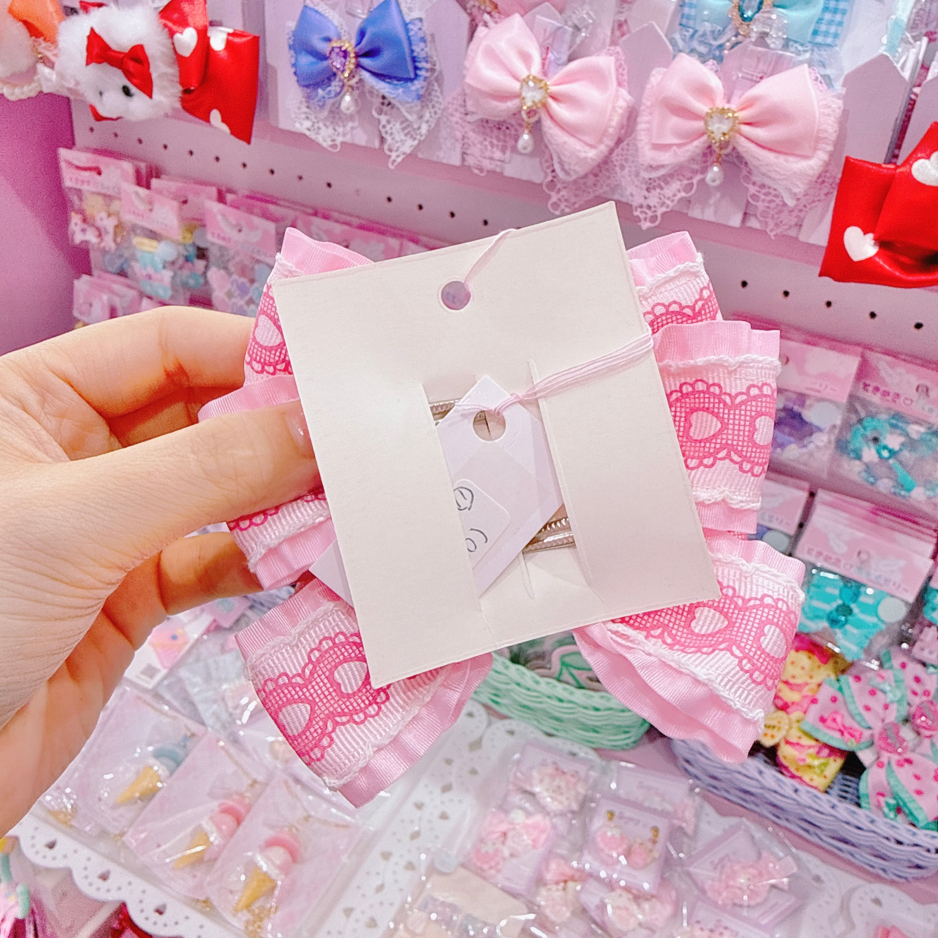 【J2】14-11ツインリボンヘアクリップ