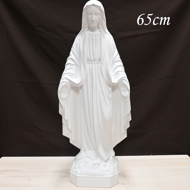 無原罪の聖母像【65cm】室内用白色仕上げ
