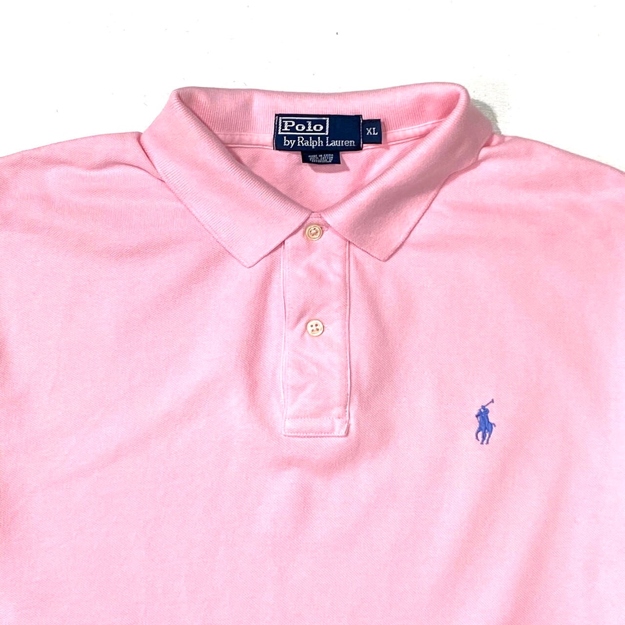 POLO by Ralph Lauren ラルフローレン ポロシャツ メンズXL　ピンク  古着【ポロシャツ】【CS2301-50】【PD20】【AN20】 | cave 古着屋【公式】古着通販サイト powered by BASE