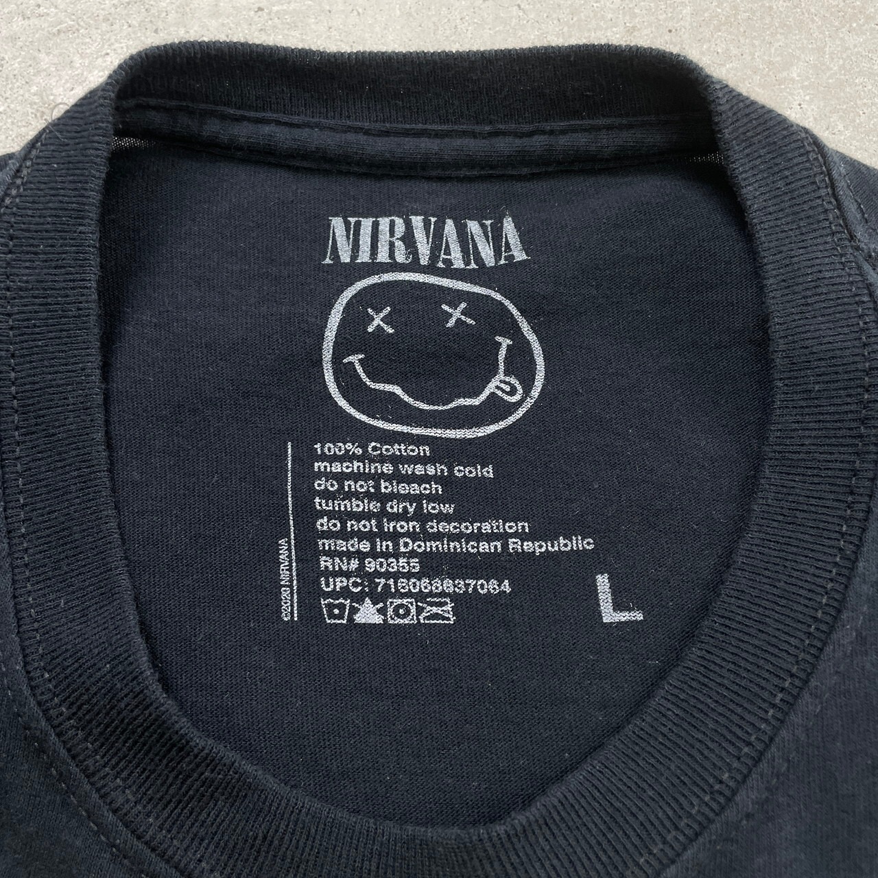 00年代 NIRVANA ニルヴァーナ スマイル バンドTシャツ バンT メンズL 