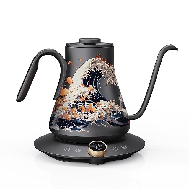 IwaiLoft 電気ケトル ガラス 耐熱ガラスケトル 1000W 800mL LEDライト