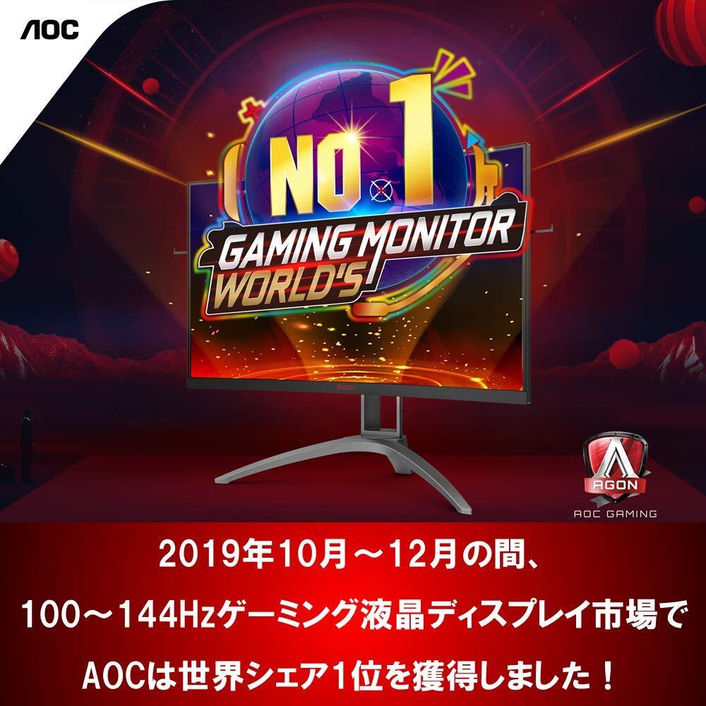 モニター、電源ケーブルのみ）AOCゲーミング液晶モニター 27G2E5/11