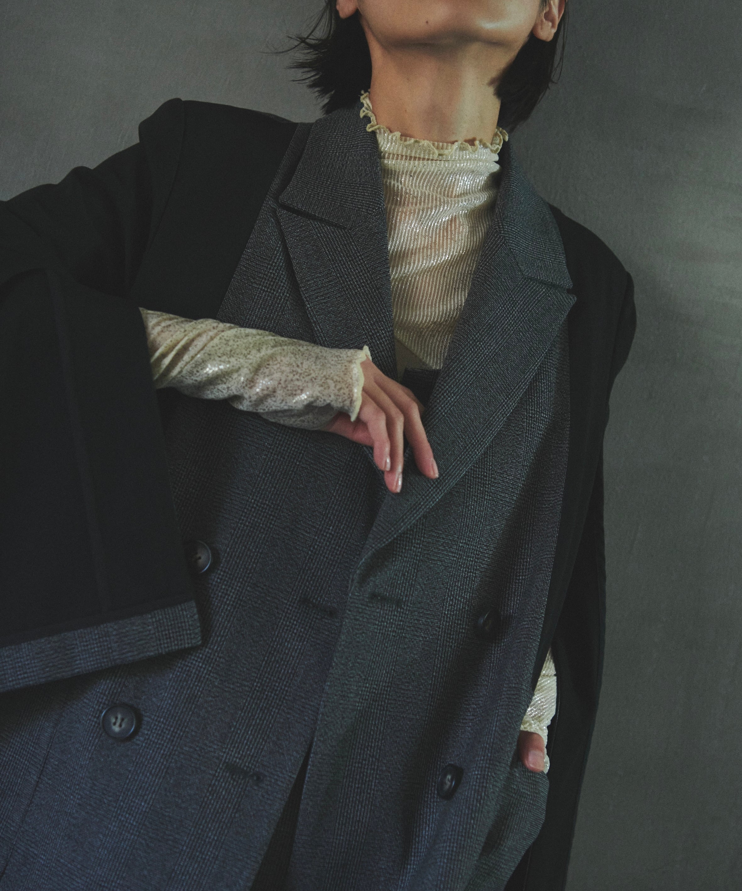 RIVER DESIGN TAILORED JACKET(C.GRAY) | ANOGH