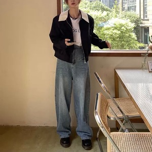 ダブルポケットワイドデニム　A0732