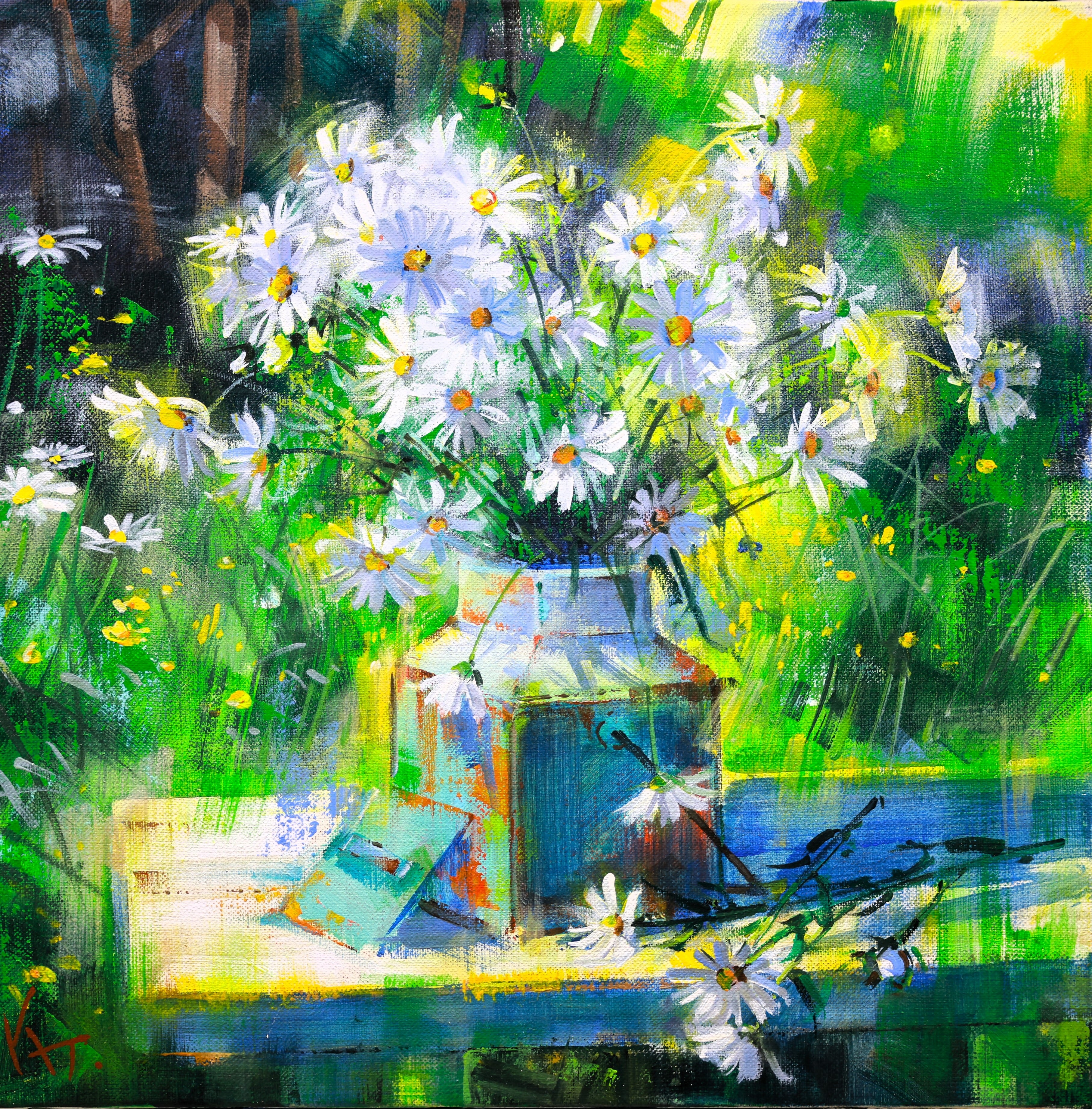 絵画　田中清　つゆ草 絵画 田中清 つゆ草 美術品・アンティーク・コレクション