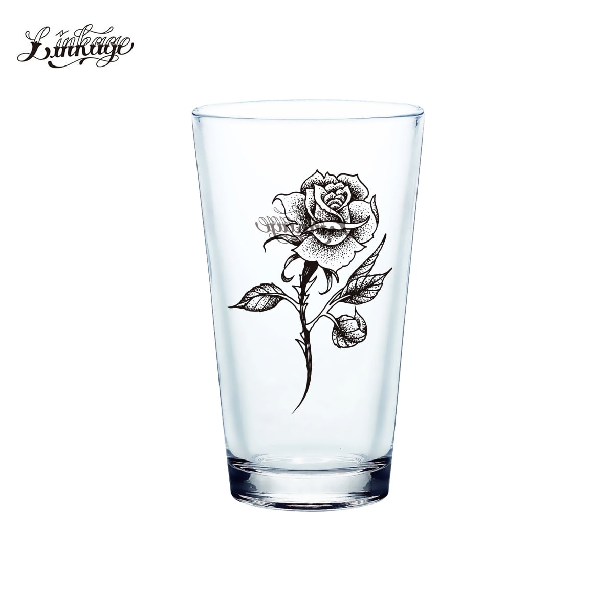 LINKAGE (リンケージ) ROSE PINT GLASS ビールグラス ビアグラス
