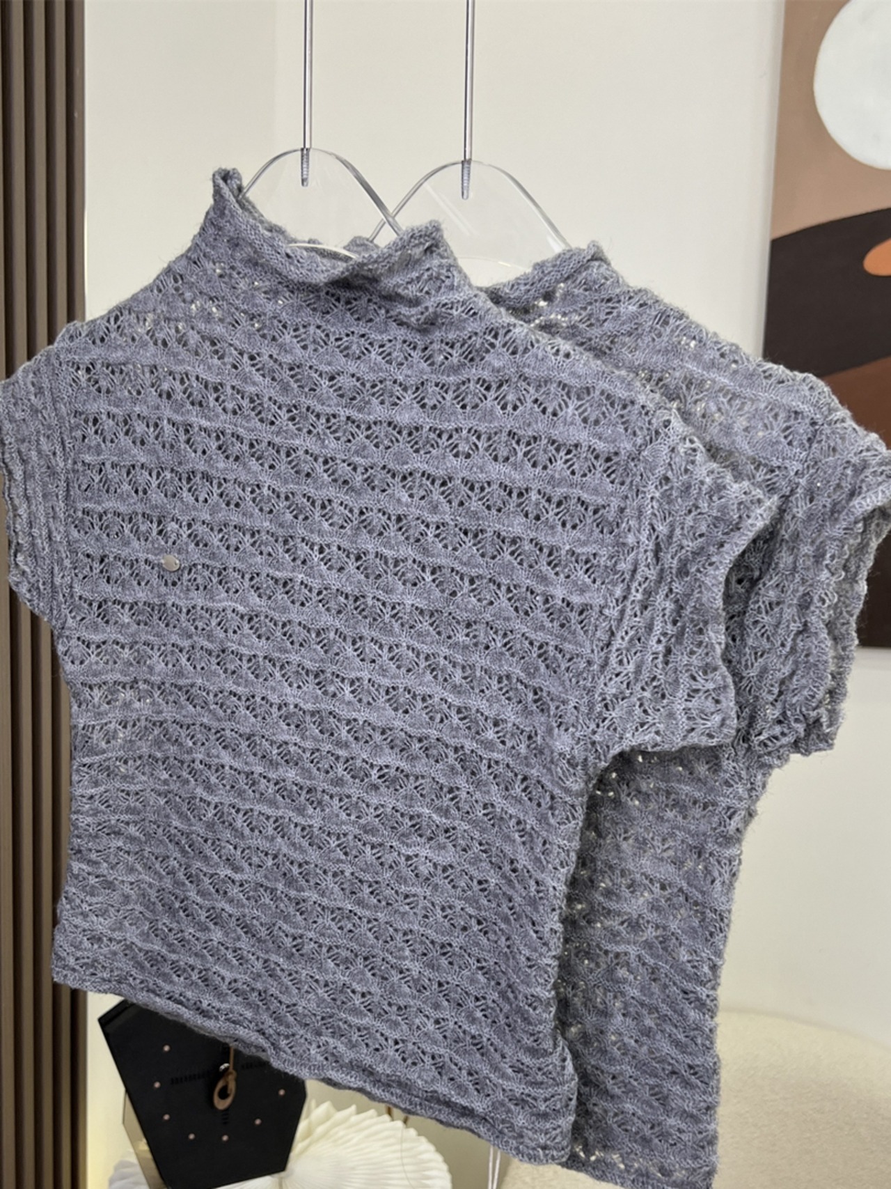 ハイネックハーフスリーブトップス LK1297