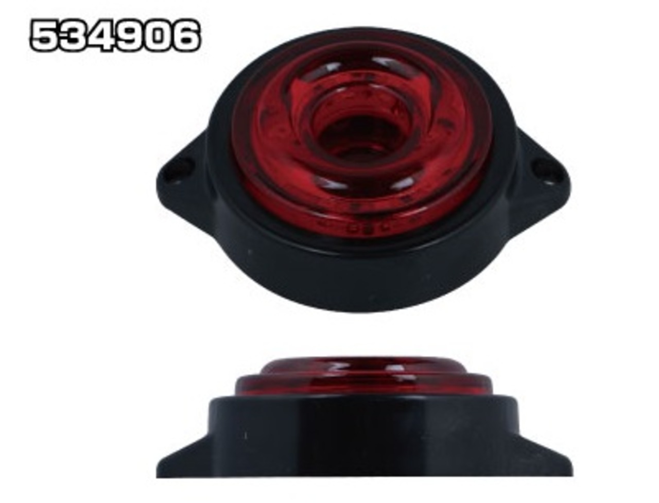 JET INOUE ジェットイノウエ 534906 LEDサイドマーカーランプ 丸型 レッド DC24V | toraboon