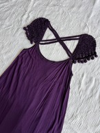 "BPN"ブラックピースナウ Lace Knitted Dress