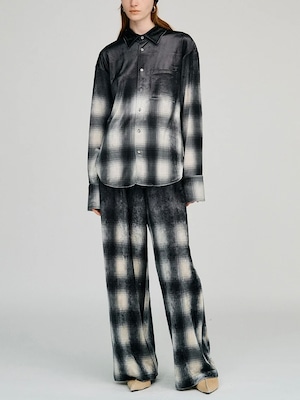 【26AW | WOMEN】PRANK PROJECT プランクプロジェクト / パンツ / Faded Check Velour Pants 31262465911