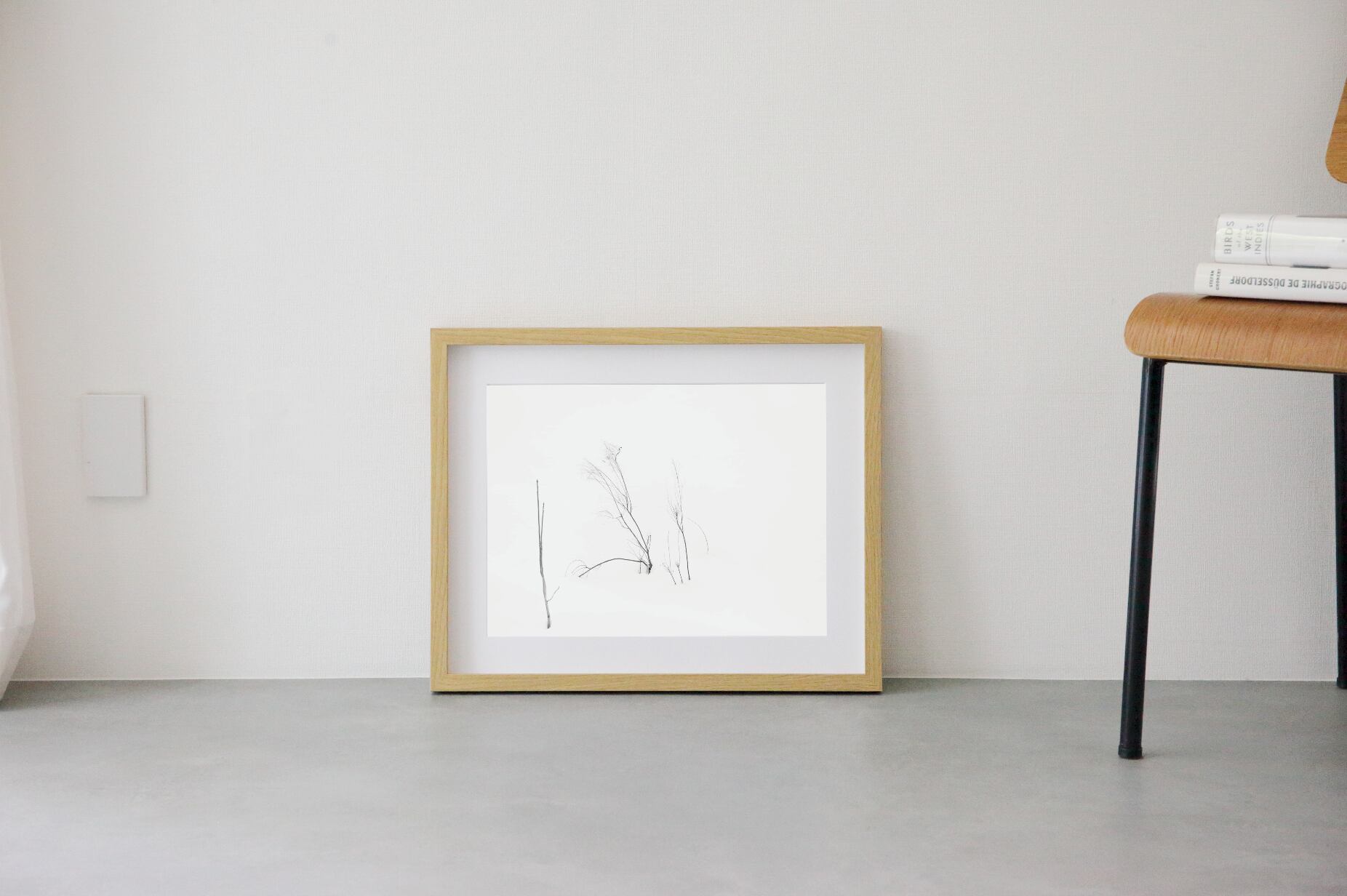Minimalism #1 wooden frame 52cm×42cm付き ( M )