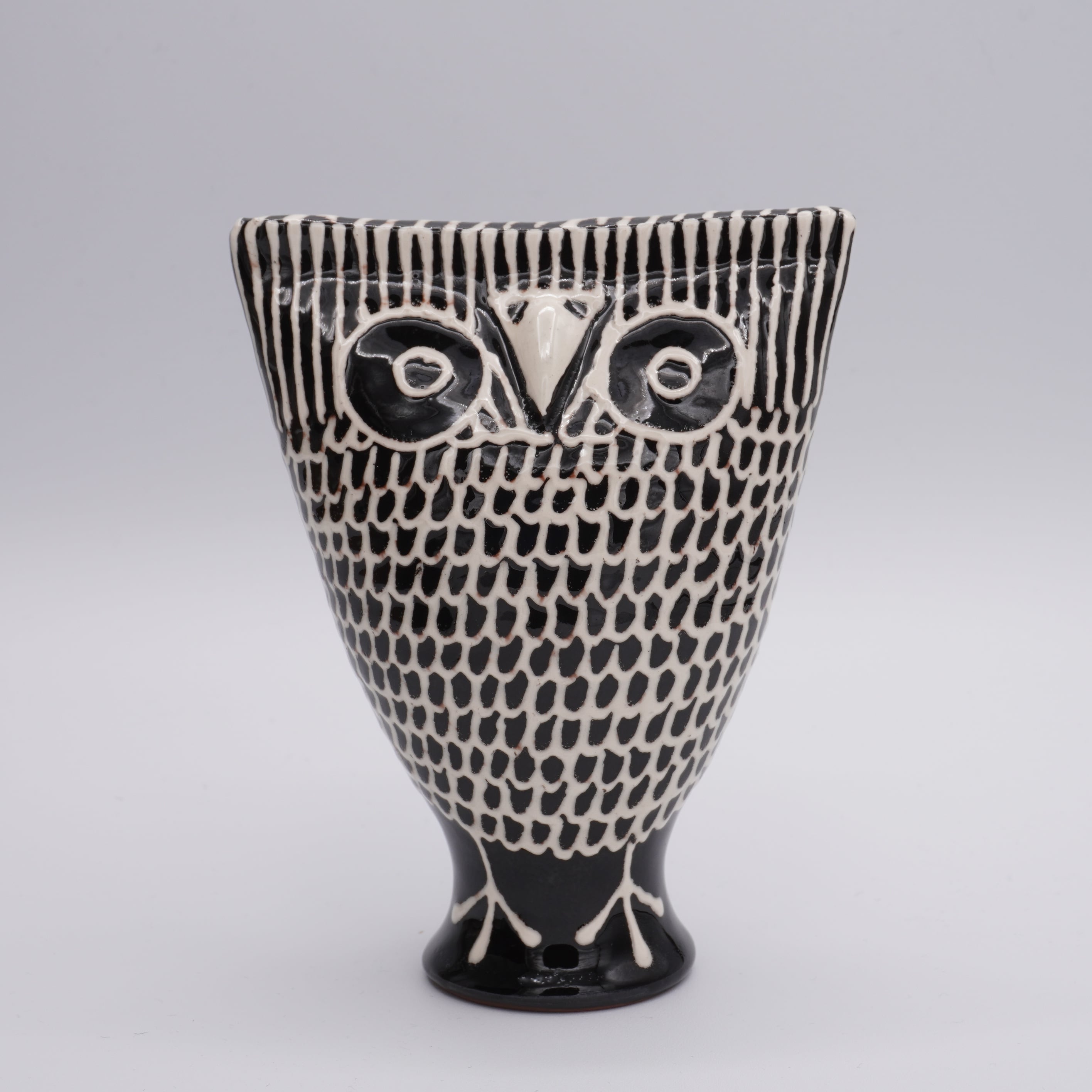 766 リトアニア 陶器の笛/フクロウ 大 | attic