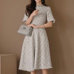 ツイードAラインワンピース