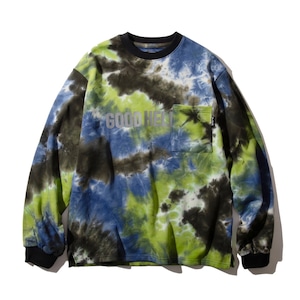 GOODHELLER " TIE DYE SWEAT L/S TSHIRT " GREEN