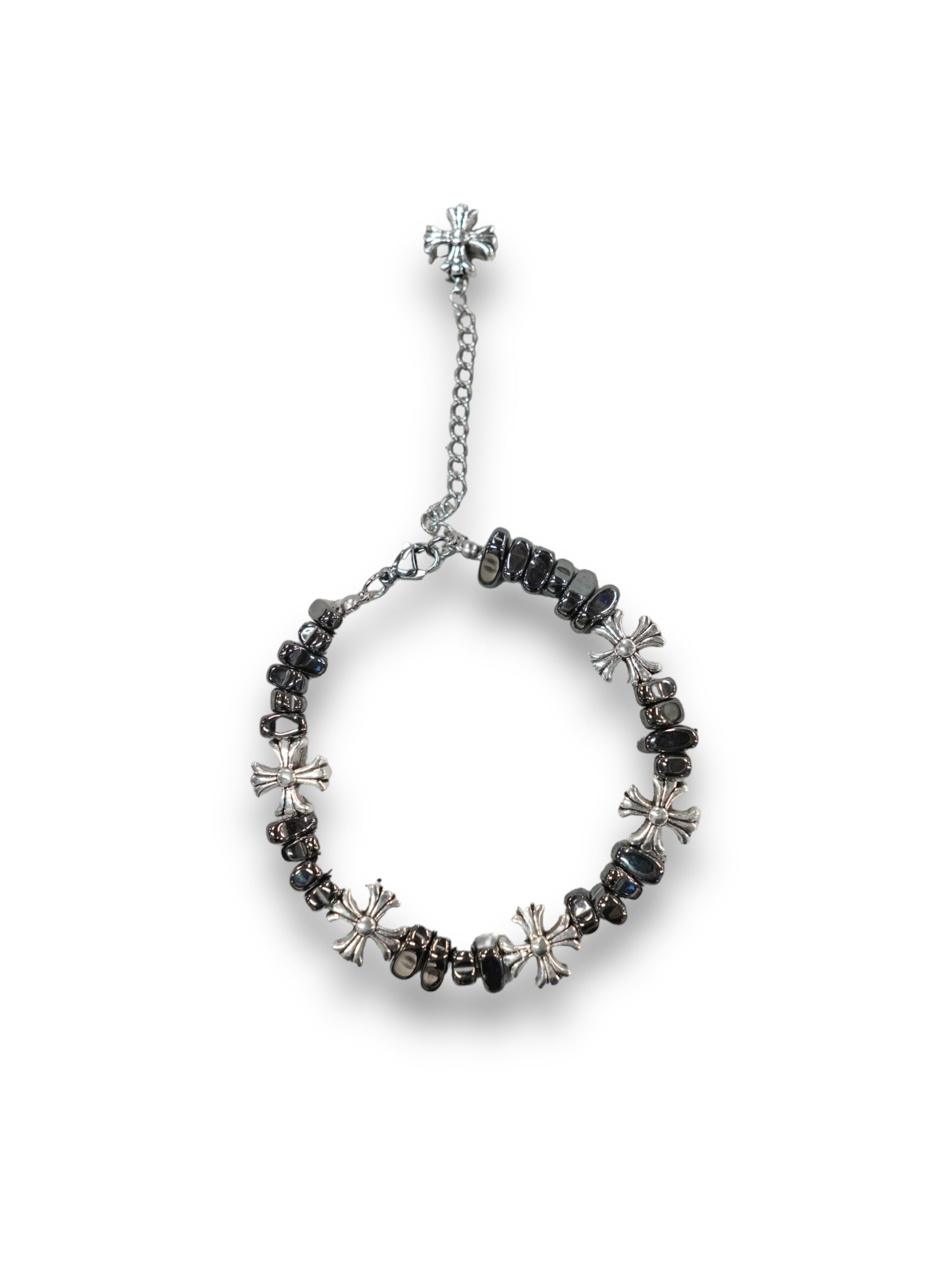 【PLANETSTUDIO】cross stone bracelet