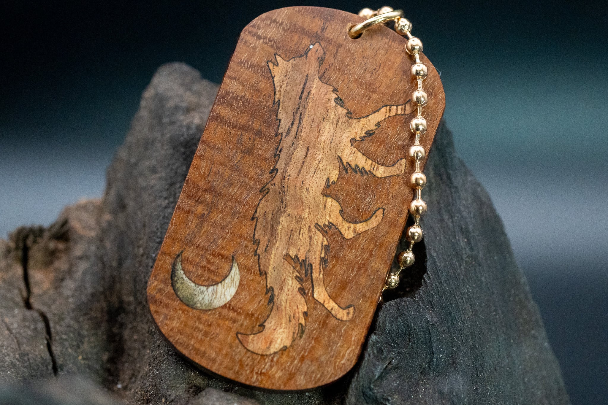 【荒野の秘宝】リングギジー ドッグタグ 象嵌 闊歩