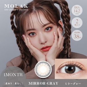 モラクマンスリー(MOLAK monthly)《MirrorGray》ミラーグレー[2枚入り]