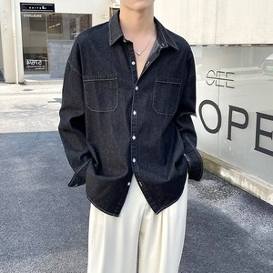 デニムシャツトップス bt0729【韓国メンズファッション】