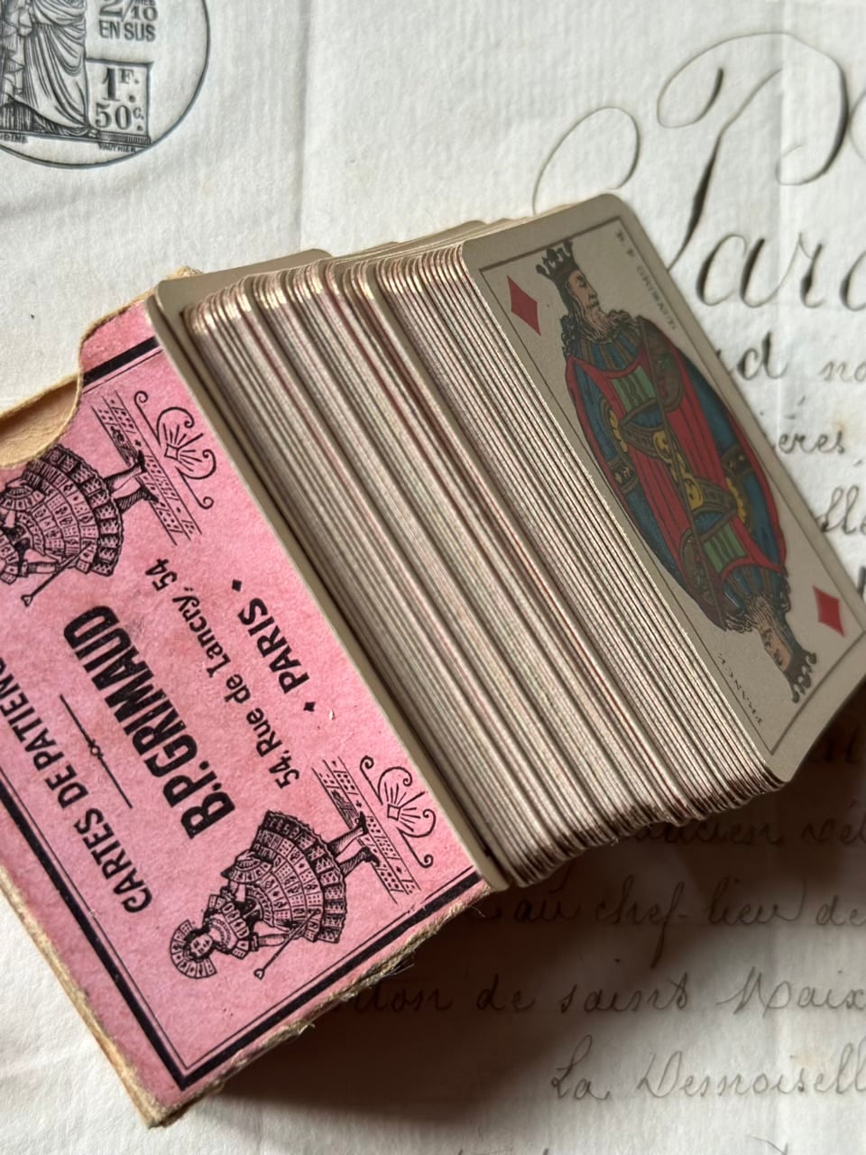 仏グリモー社 手のひらサイズのミニトランプ B.P. GRIMAUD | Brocante