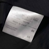 イタリア製 シルク100% LANVIN PARIS ランバン スラックスパンツ 44/ダークグレー メンズ