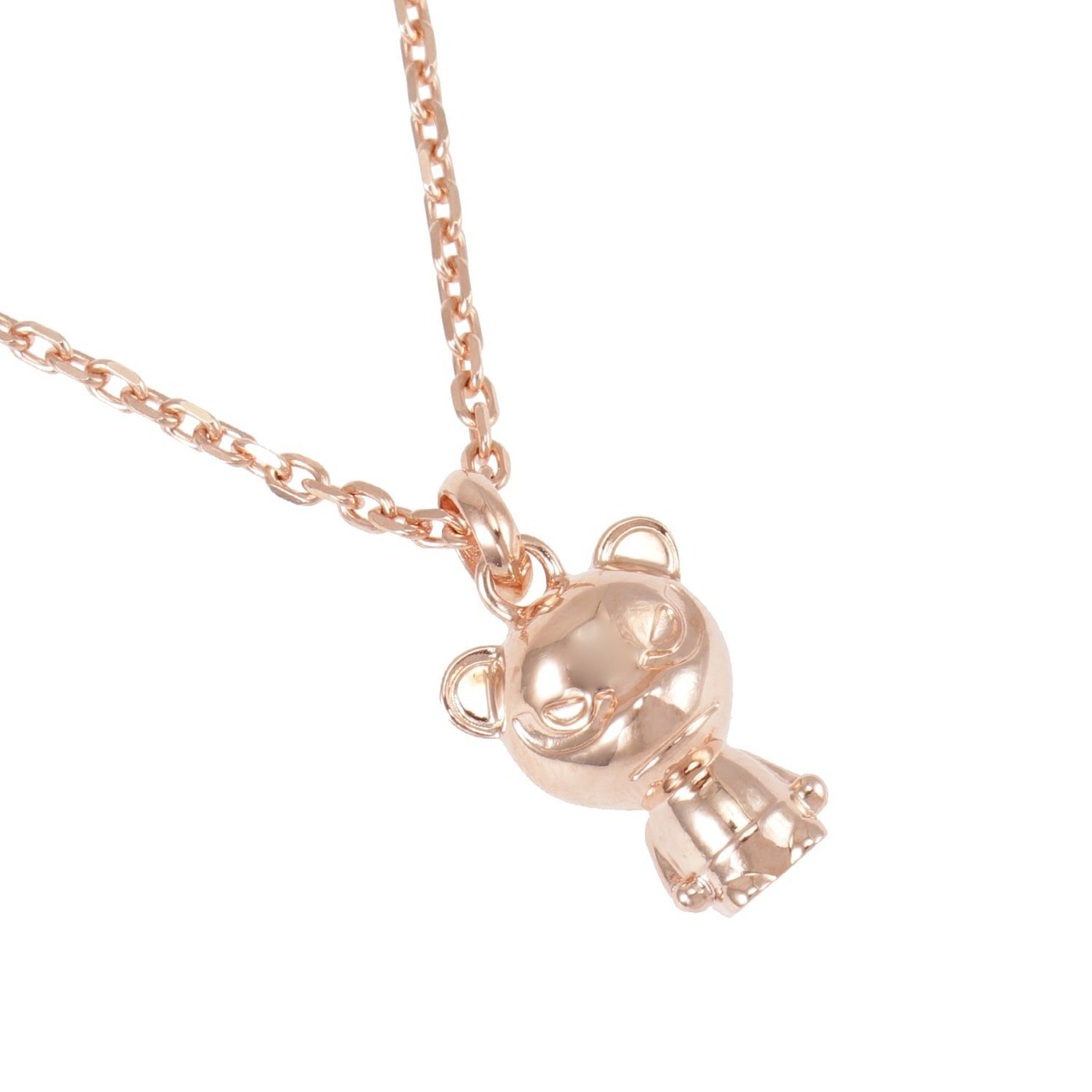 【HIPANDA ハイパンダ】HIPANDA×GARDEL UNISEX ネックレス  SILVER NECKLACE PINK GOLD COATING