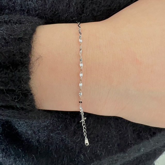 S925 eclair chain bracelet (B124)
