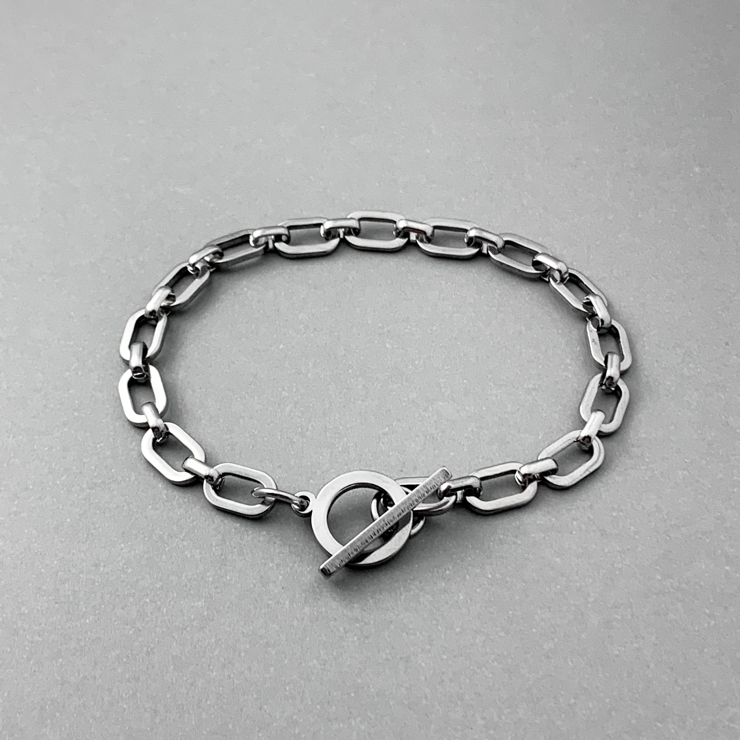 O Chain Bracelet #340 Silver