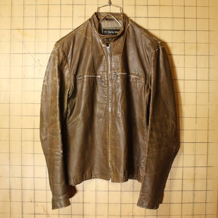 70s AMF Harley-Davidson シングルライダース レザー ジャケット