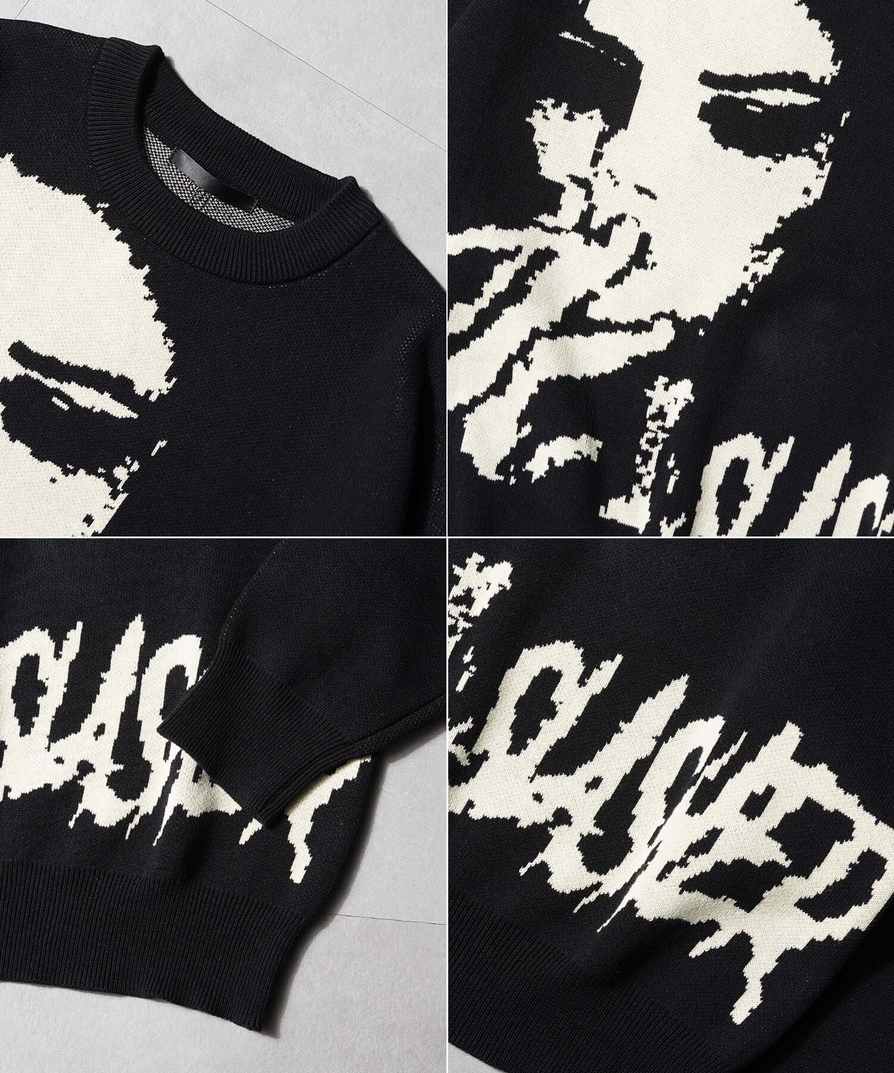 ◆フェイスJQD クルーネックニット◆bl-518527