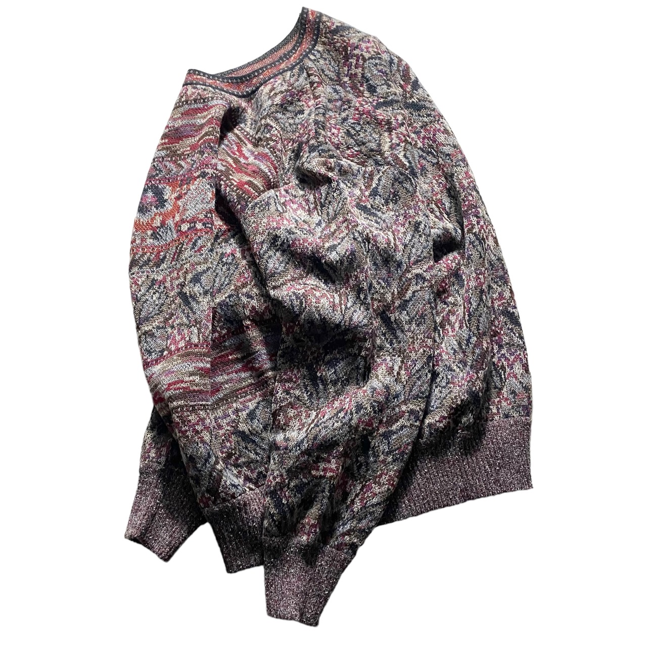 MISSONI botanical border panel sweater