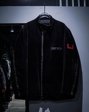 【add (C) vintage】“ADOLFO DOMINGUEZ” Nylon Switching Loose Corduroy Jacket