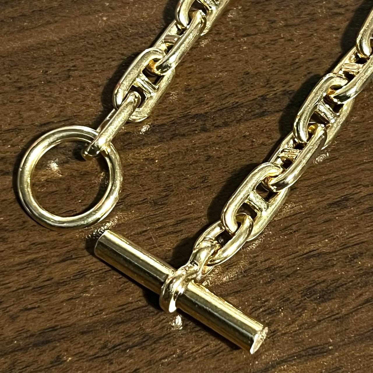 VINTAGE HERMES Chaine d'Ancre Bracelet MM 18K Gold VINTAGE HERMES Chaine d'Ancre Bracelet MM 18K Gold