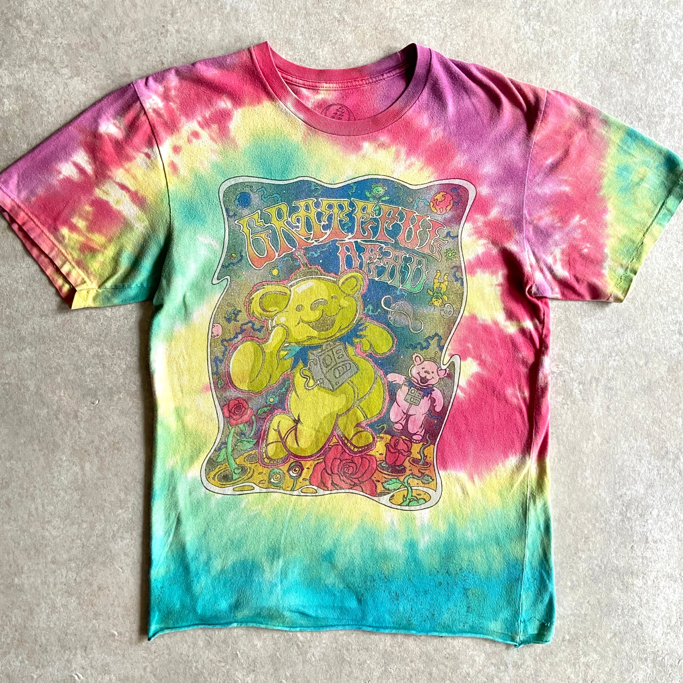 2000s Grateful Dead Dancing Bear Tie Dye Tee S H223