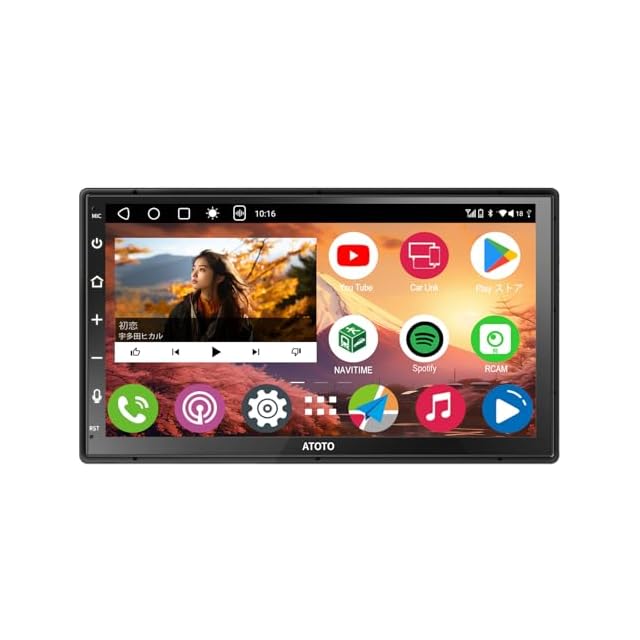 PORMIDO ディスプレイオーディオ 10.1インチ 2din QLED 液晶 ディスプレイオーディオ 10.1インチ 大画面の高精細QLED液晶パネル採用