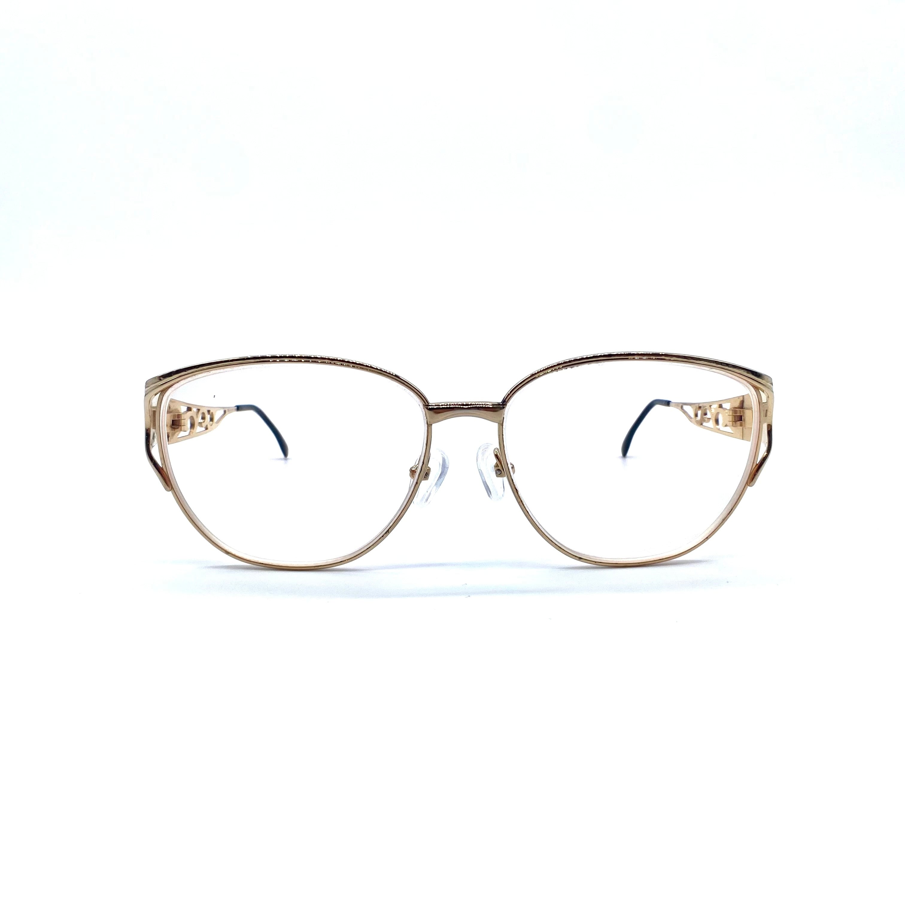 Vintage YSL Yves Saint Lauren Eye wear Prescription Glasses Gold