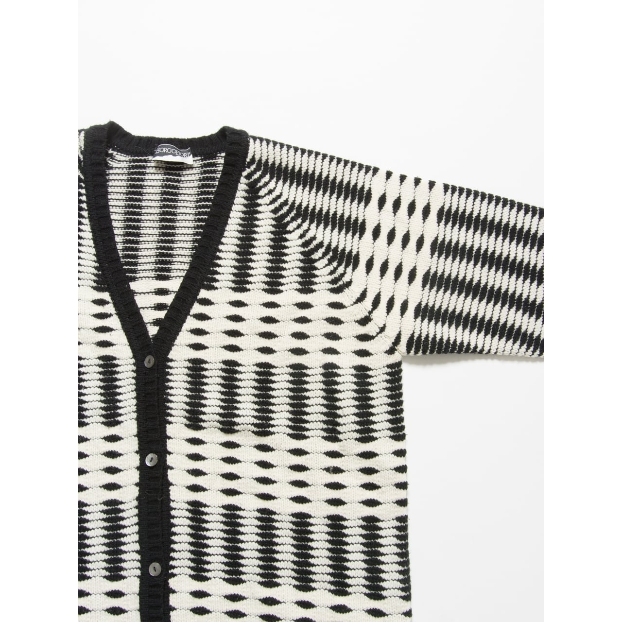 【Made in Italy】Oversized v-neck knit cardigan（イタリア製 オーバーサイズニットカーディガン）2c