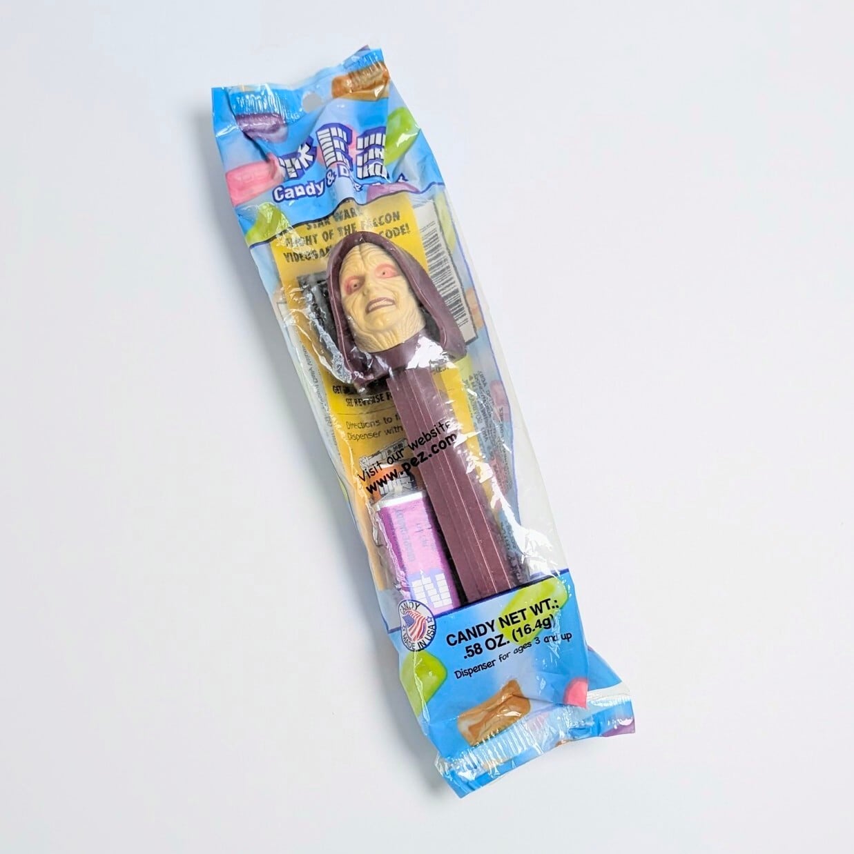 ☆ DEADSTOCK ( MINT IN BAG ) / VINTAGE1990年代 ☆【 STARWARS ( スター・ウォーズ )  】『 パルパティーン皇帝 / ダース・シディアス 』PEZ / ペッツ / CANDY&DISPENSER 『 パトリック 』  〚アメリカン雑貨 アメトイ〛