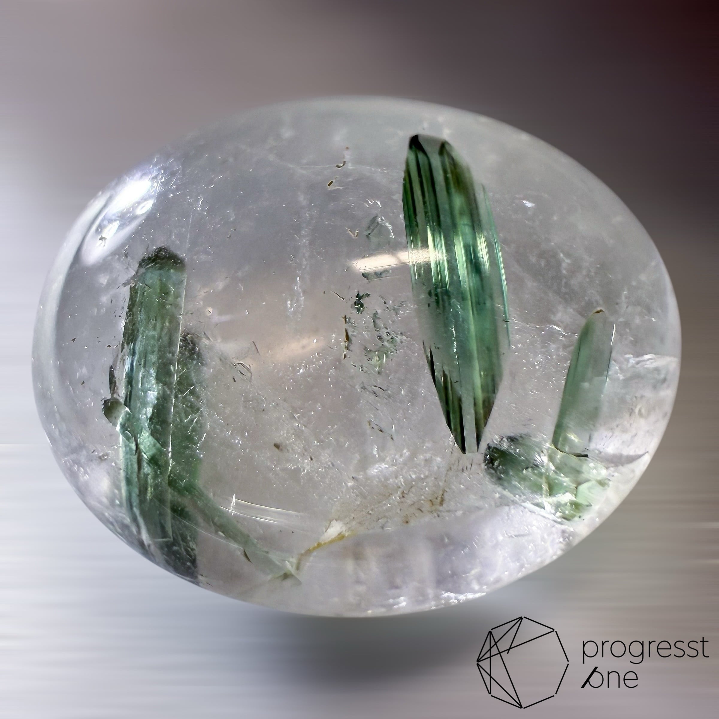 グリーントルマリンインクォーツ13.11ct | progresstone