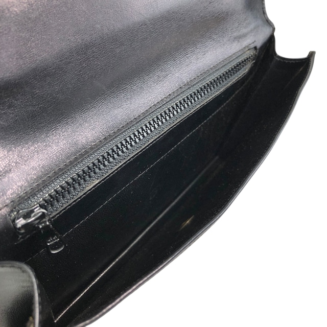 CELINE セリーヌ ショルダーバッグ ブラック ブラゾン レザー vintage ヴィンテージ オールド 3awaev